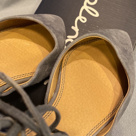 Splendid Soft blue almost grey kid suede flats - Picture 5 of 7